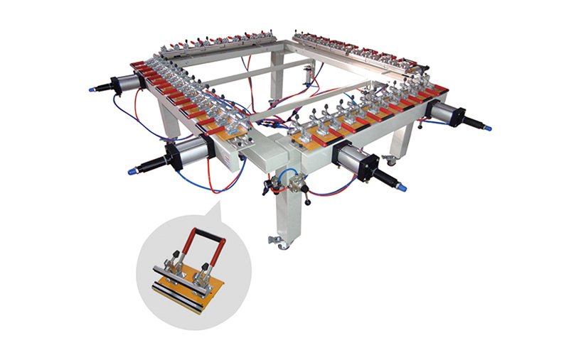 HJD-F4 نیومیٹک اسٹریچنگ مشین